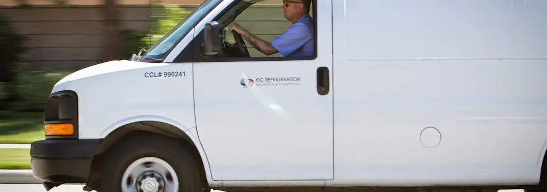 KIC Refrigeration service vehicle serving Mount Pleasant area